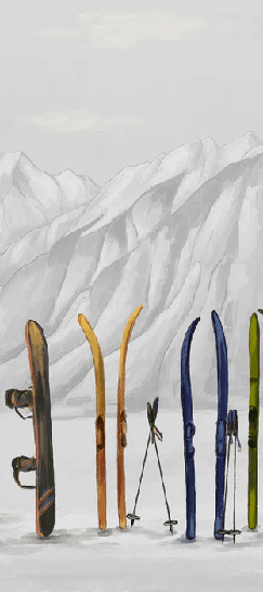 Ski wallpaper in Courchevel