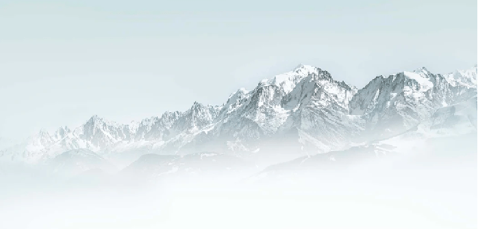 Mont Blanc in the blue mist wallpaper