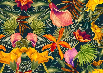 Papier peint panoramique Orange Tropical - Muralconcept