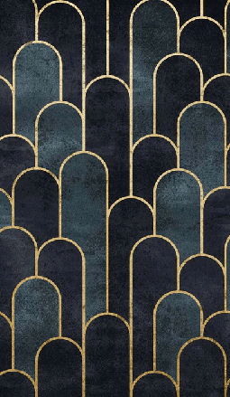 Dark blue chic wallpaper