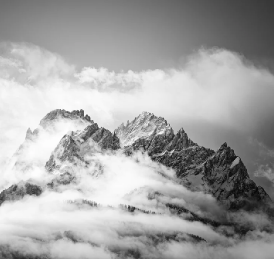 Panoramic wallpaper featuring the Dolomites