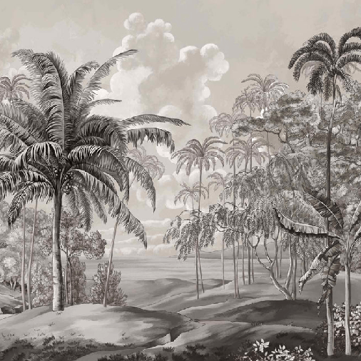 Black and white Celebes landscape wallpaper