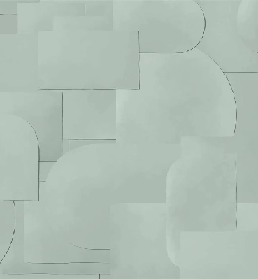 Green cut panoramic wallpaper