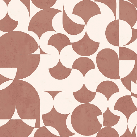 Papier peint rétro forme graphique terra - Muralconcept