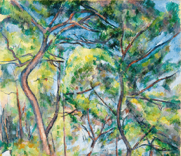 Papier peint forêt de pins - Paul Cézanne, XXL, tendance