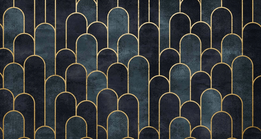 Papier peint dark blue chic - Muralconcept