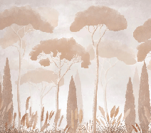 Sepia cypress pine wallpaper