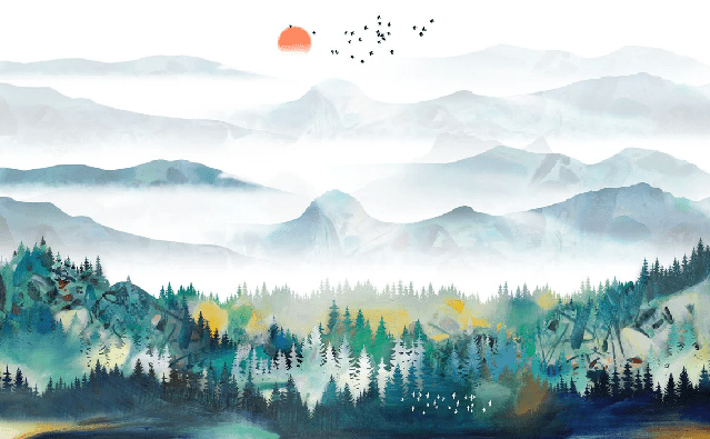 Mountain & Scandinavian wallpaper