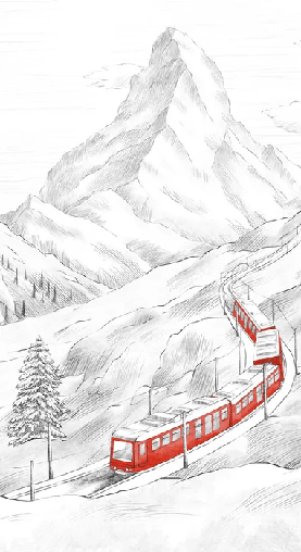 Panoramic wallpaper Mont Cervin