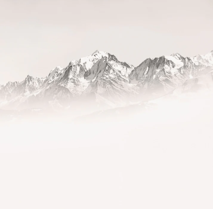 Foggy morning wallpaper Mont Blanc