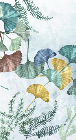 Papier peint panoramique ginkgo biloba japon