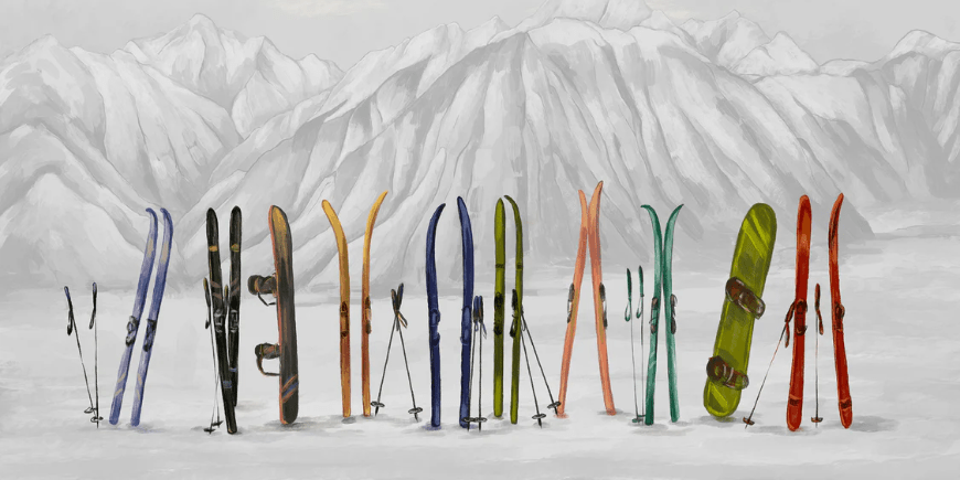 Ski wallpaper in Courchevel