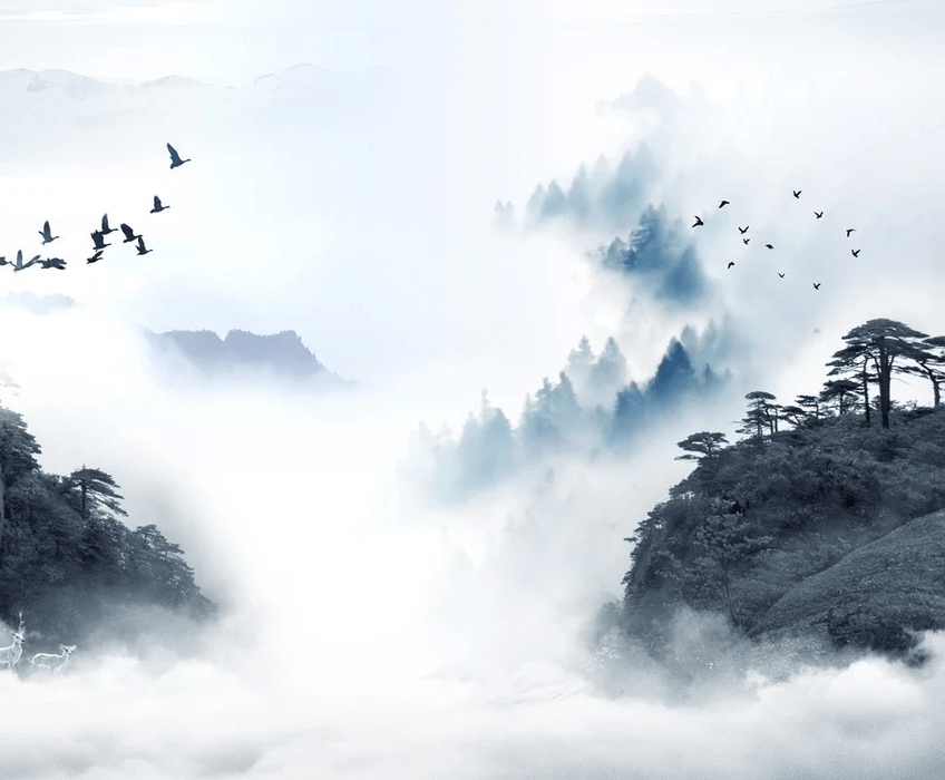 Papier peint Lever de jour en Chine