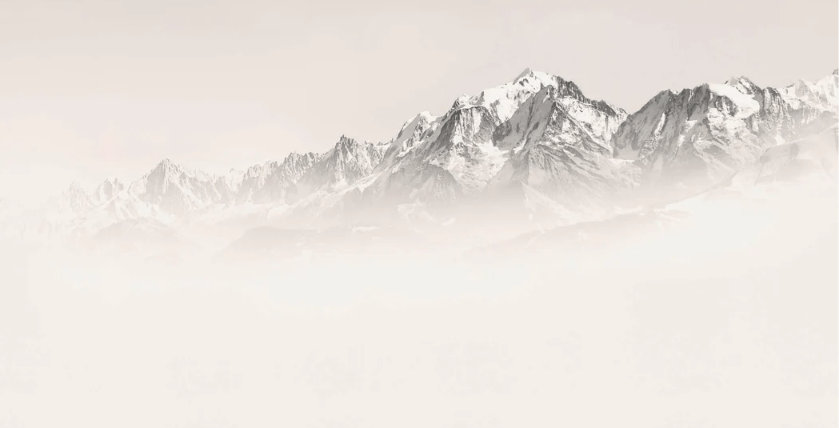 Mont Blanc wallpaper in sepia mist