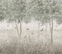 Panoramic clearing wallpaper