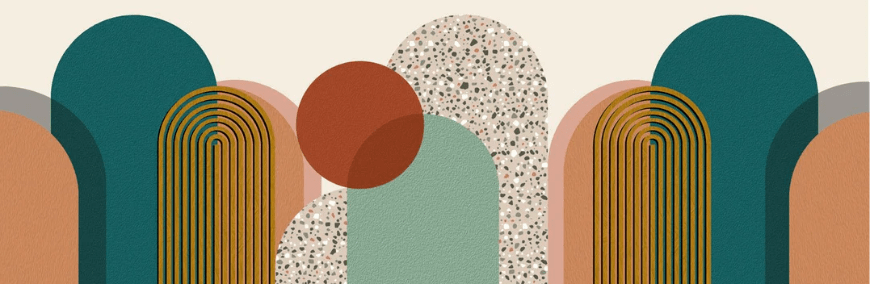 Trendy graphic art pop wallpaper