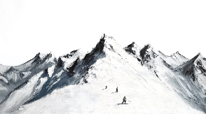 Mountain ski touring wallpaper