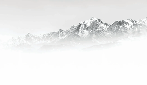 Mont Blanc in the Mist Wallpaper in Black and White