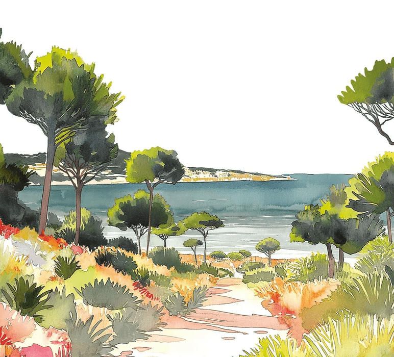 Summer air panoramic wallpaper