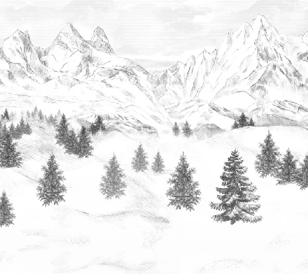 Papier peint Aiguilles d'Arves, XXL, tendance