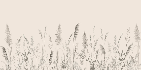Wild meadow panoramic wallpaper