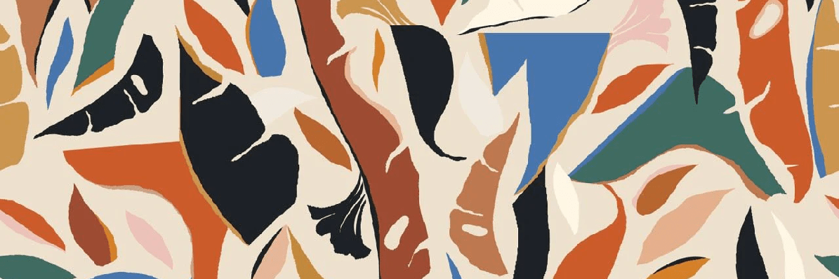 Contemporary plant wallpaper