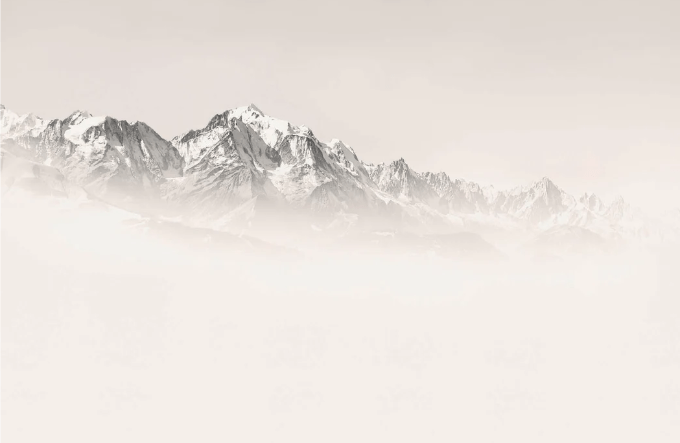 Mont Blanc wallpaper in sepia mist
