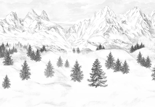 Papier peint Aiguilles d'Arves - Muralconcept