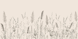 Wild meadow panoramic wallpaper