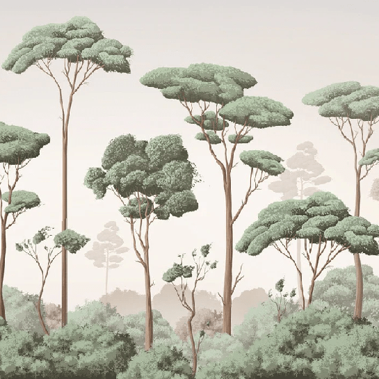 Light Breeze Pine Forest Wallpaper