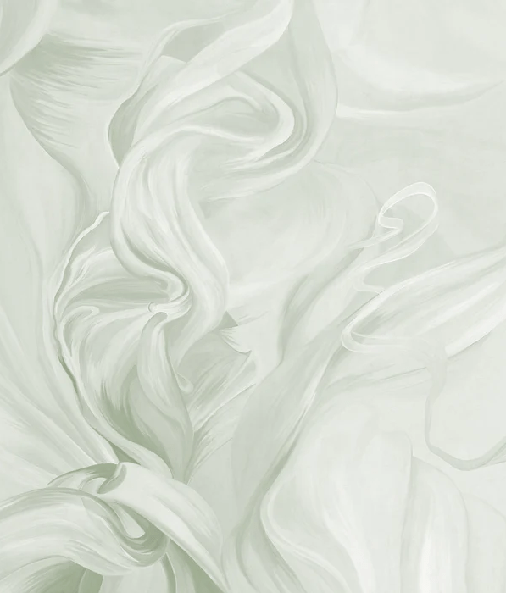 Contemporary wallpaper – sublime sage green flow