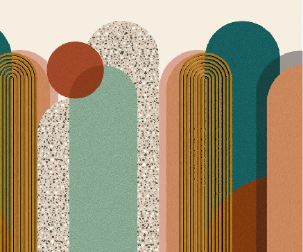 Trendy graphic art pop wallpaper