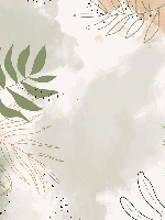 Panoramic watercolor plant wallpaper