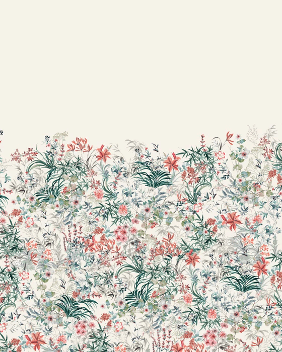 Floral wallpaper - Léontine's gardens