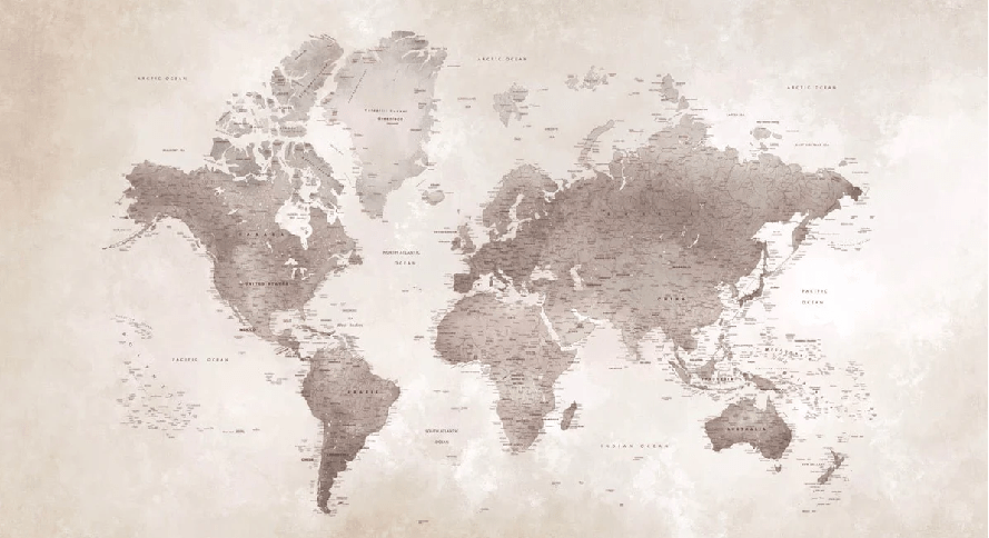 Timeless world map wallpaper