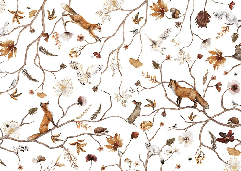 Children's forest adventure wallpaper