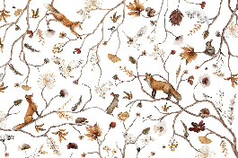 Children's forest adventure wallpaper