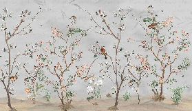 Spring Birds Panoramic Wallpaper