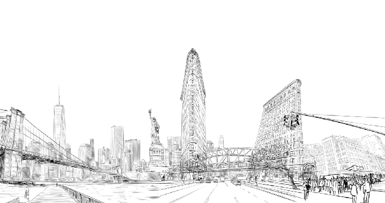 Papier peint architecture New York, XXL, tendance