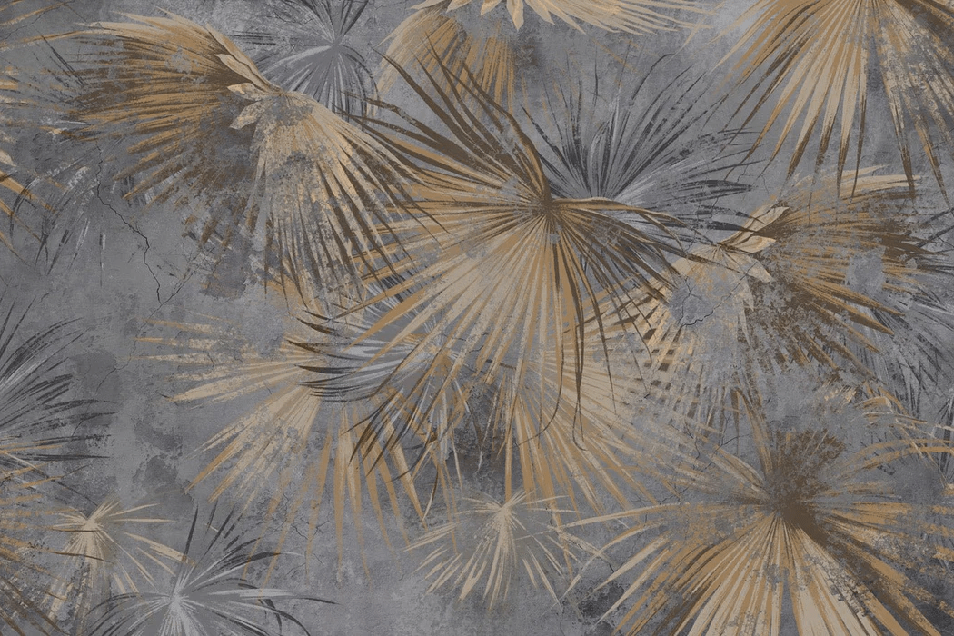 Vintage palm tree panoramic wallpaper