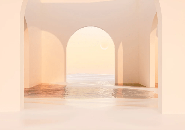 Papier peint panoramique design sunset arch