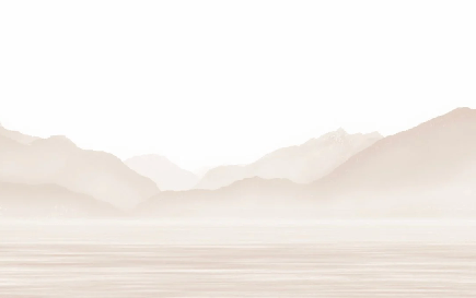 Papier peint Annecy et son lac paisible beige