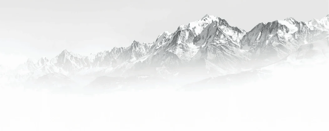 Mont Blanc in the Mist Wallpaper in Black and White