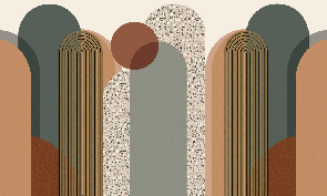 Papier peint Art déco graphique tendance