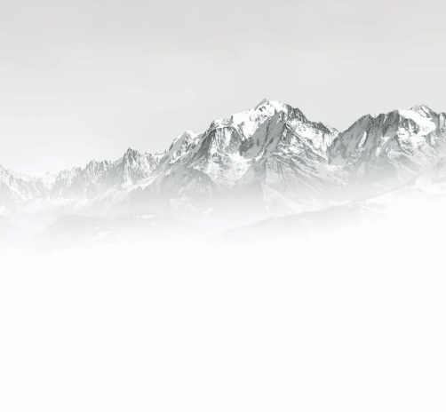 Mont Blanc in the Mist black and white wallpaper
