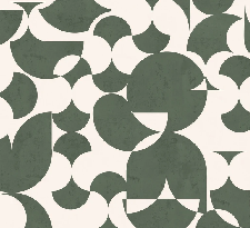 Papier peint restaurant rétro forme graphique