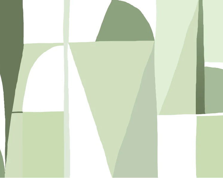 Memphis style green wallpaper