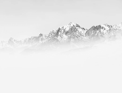 Foggy morning wallpaper Mont Blanc