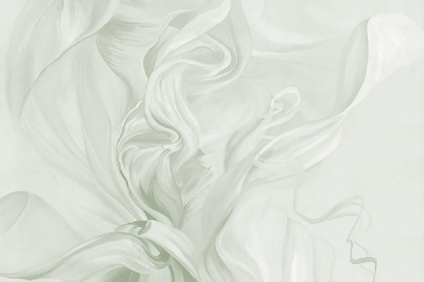 Contemporary wallpaper – sublime sage green flow