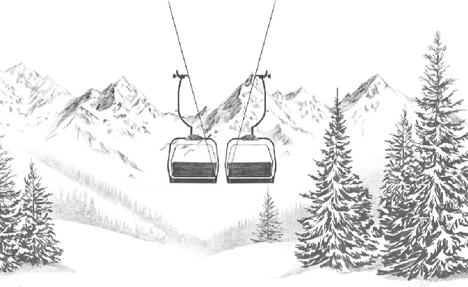 Papier peint immersion Alpine - Muralconcept